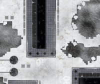 GameMat.eu - 44"x60" Snowy Imperial Refinery Battle Mat