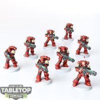 Space Marines - 8 Primaris Hellblasters - bemalt