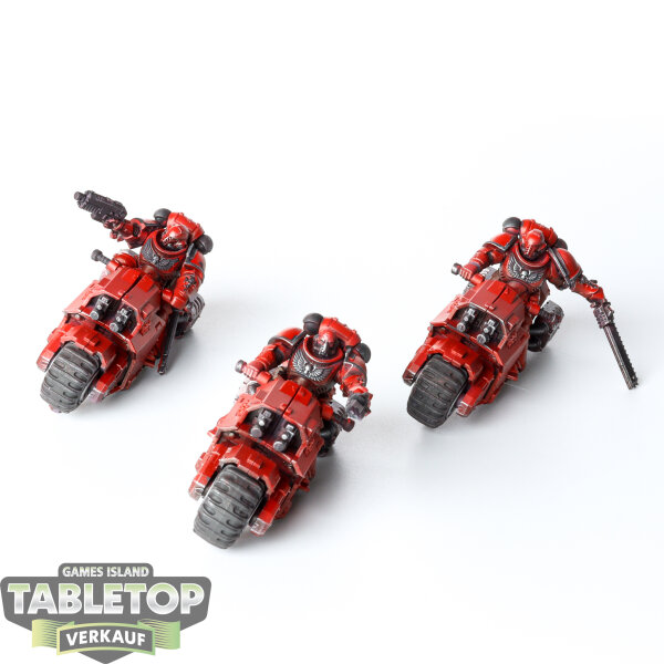 Space Marines - 3 x Outriders - teilweise bemalt