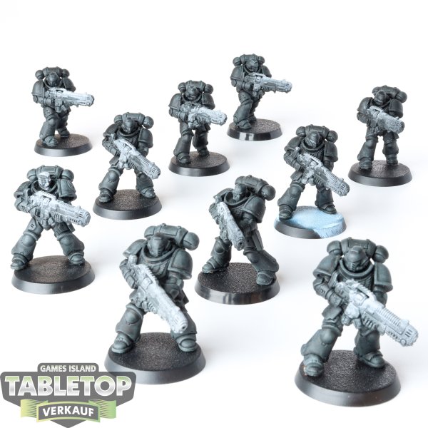 Space Marines - 10 x Primaris Hellblasters - teilweise bemalt