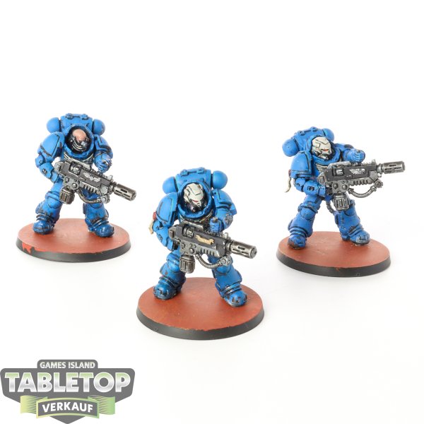 Space Marines - 3 Primaris Eradicators - bemalt