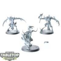 Hedonites of Slaanesh - 3 x Slaangor Fiendbloods - unbemalt