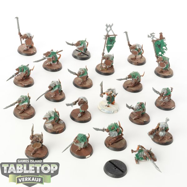 Skaven - 20 x Clanrats - bemalt