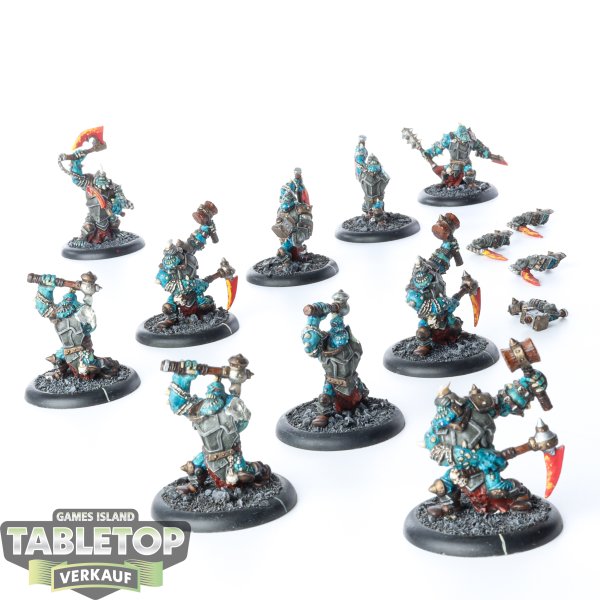 Cryx - 10 Trollkin Bloodgorgers - bemalt