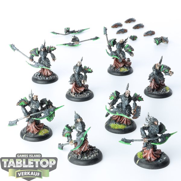 Cryx - 8 Bane Knights - bemalt