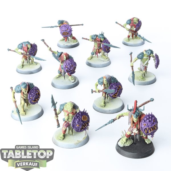 Orruk Warclans - 10 x Gutrippaz - bemalt