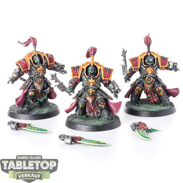 Adeptus Custodes - 3x Allarus Terminators - gut bemalt