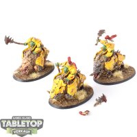 Orruk Warclans - 3x Gore-gruntas - bemalt