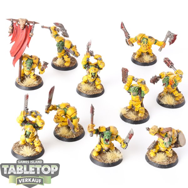 Orruk Warclans - 10x Ardboyz - bemalt