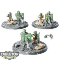 Astra Militarum - 3 x Heavy Weapons Squad klassisch - bemalt