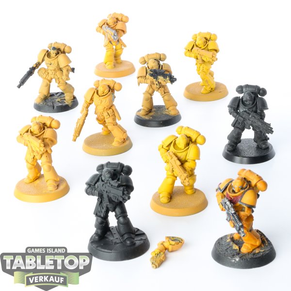 Space Marines - 10 x Primaris Intercessors - teilweise bemalt