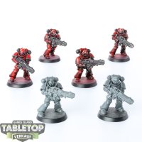 Space Marines - 6 x Primaris Hellblasters - teilweise bemalt