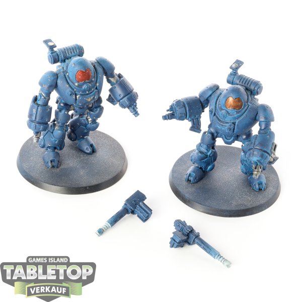 Adeptus Mechanicus - 2 x Kastelan Robots - teilweise bemalt