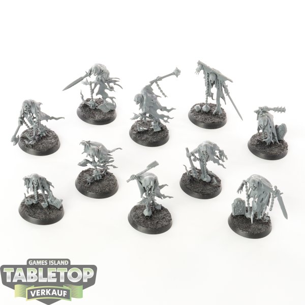 Nighthaunt - 10 x  Chainrasp Hordes - unbemalt