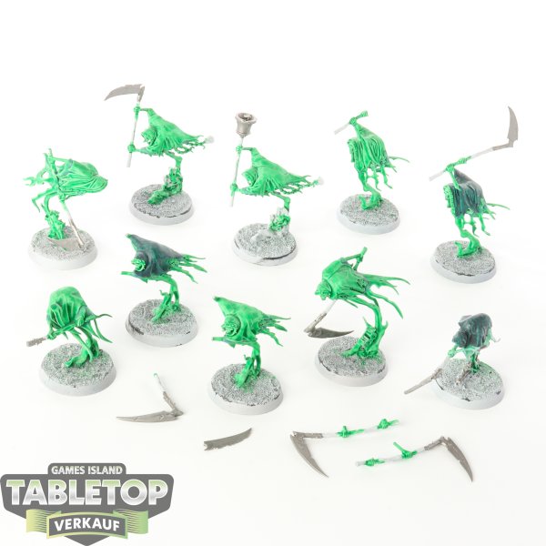 Nighthaunt - 10 x Grimghast Reapers - teilweise bemalt