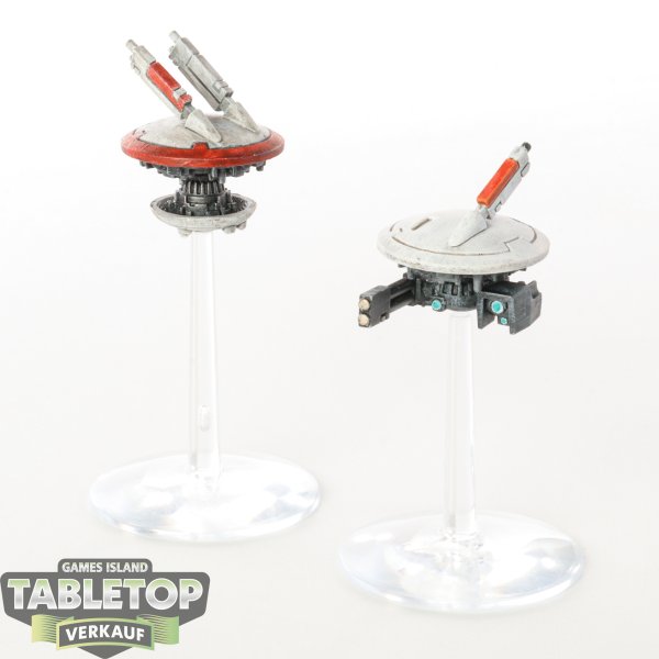 Tau Empire - 2 Tactical Drones - bemalt