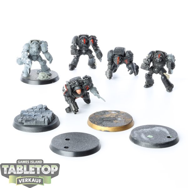 Space Marines - 5 x Terminator Squad klassisch - teilweise bemalt