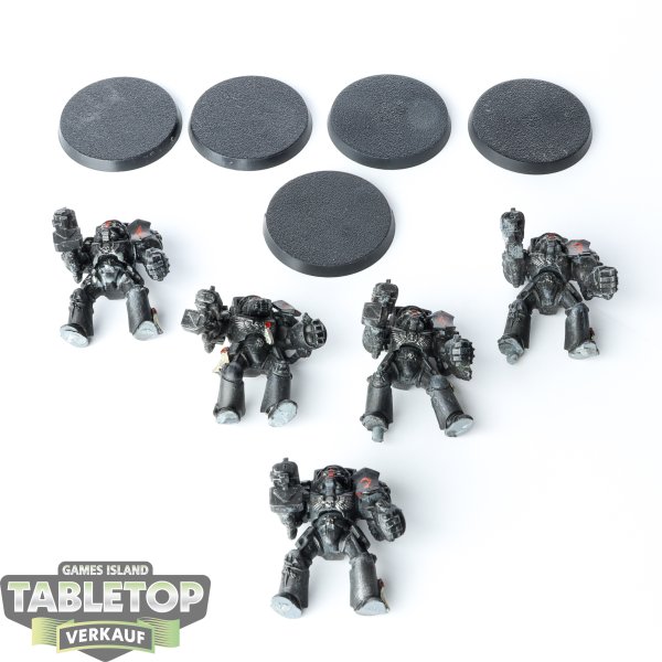 Space Marines - 5 x Terminator Squad klassisch - teilweise bemalt