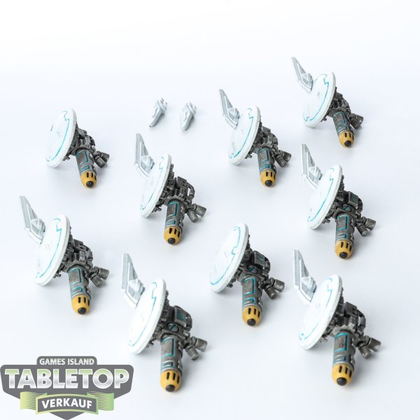 Tau Empire - 9 x MV71 Sniper Drones - bemalt