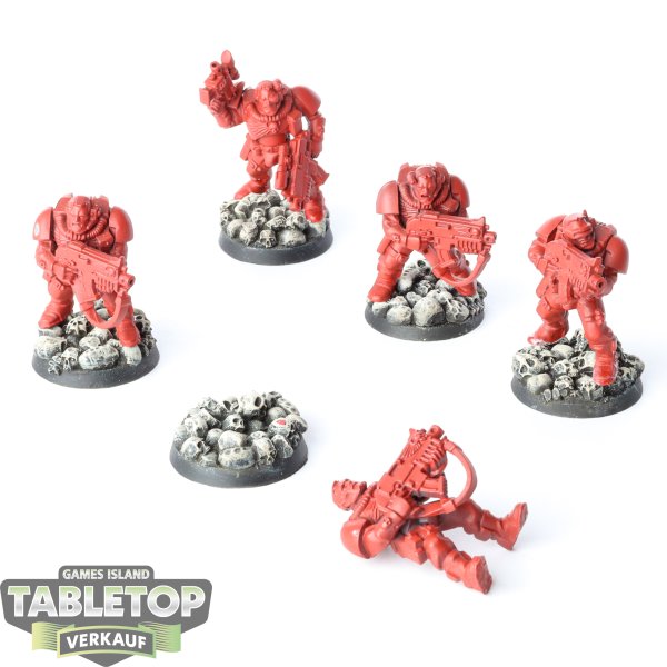 Space Marines - 5 x Scouts klassisch - grundiert