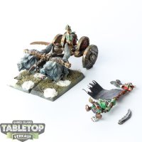 Orc & Goblin Tribes - Goblin Wolf Streitwagen - bemalt