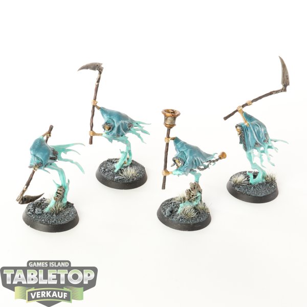 Nighthaunt - 4x Grimghast Reapers - bemalt