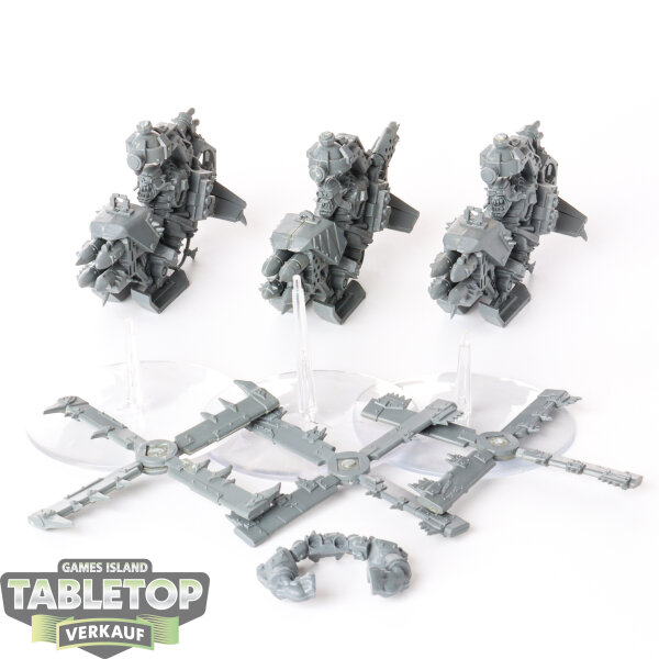 Orks - 3x Deffkoptas - unbemalt