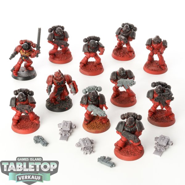 Space Marines - 10x MKIV Tactical Squad - teilweise gebaut