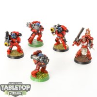 Space Marines - 5x Devastator Squad - klassisch - bemalt