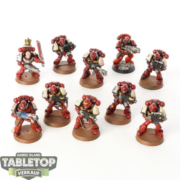 Space Marines - 10x Tactical Squad - klassisch - teilweise bemalt