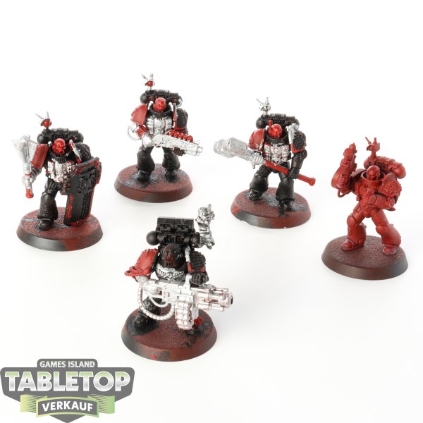 Deathwatch - 5x Veterans - teilweise bemalt