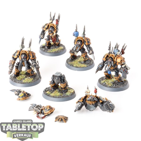 Chaos Space Marines - 5x Chaos Terminator Squad - bemalt