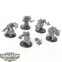 Death Guard - 5x Blightlord Terminators - unbemalt