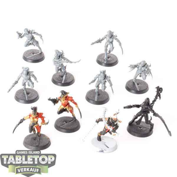 Drukhari - 10x Wyches - teilweise bemalt