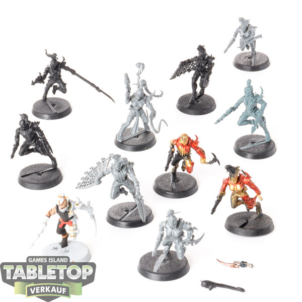 Drukhari - 11x Wyches - teilweise bemalt