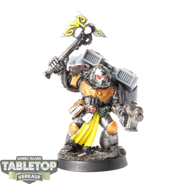 Space Marines - Chaplain with Jump Pack - klassisch - teilweise bemalt
