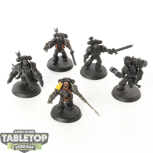 Deathwatch - 5x Veterans - teilweise bemalt