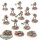 Necrons - 10x Necron Warriors & 3x Scarabs - bemalt