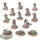 Necrons - 10x Necron Warriors & 3x Scarabs - bemalt
