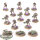 Necrons - 10x Necron Warriors & 3x Scarabs - bemalt