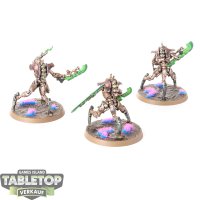 Necrons - 3x Skorpekh Destroyers - bemalt