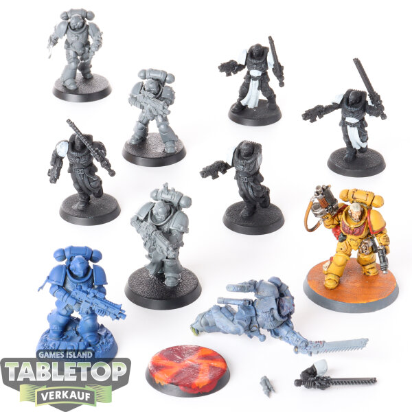 Black Templars - 10 x Primaris Crusader Squad - teilweise bemalt