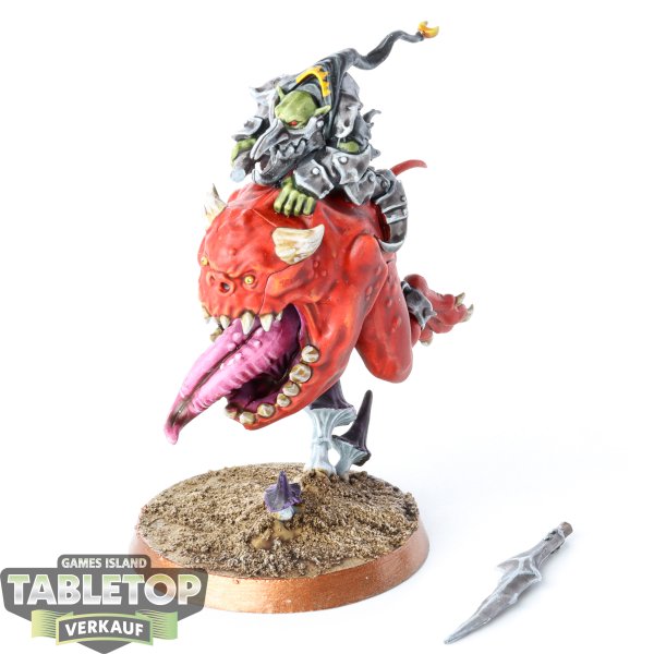 Gloomspite Gitz - Loonboss on Giant Cave Squig - gut bemalt