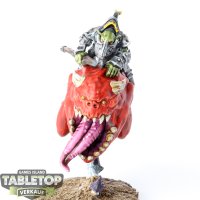 Gloomspite Gitz - Loonboss on Giant Cave Squig - gut bemalt