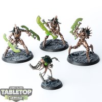 Necrons - 3 Skorpekh Destroyers & Plasmacyte - bemalt