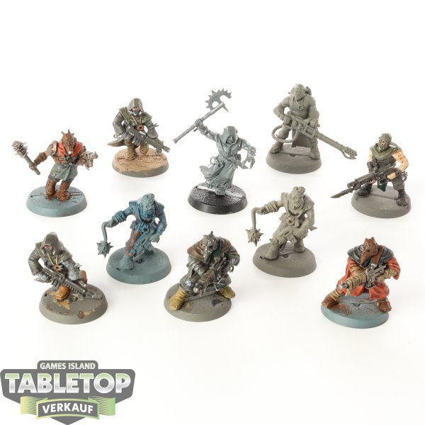 Chaos Space Marines - 10x Chaos Cultists - klassisch - teilweise bemalt