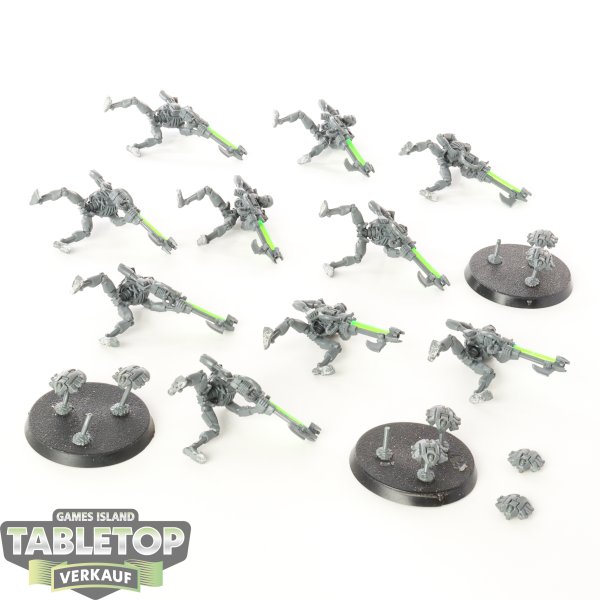 Necrons - 10 x Necron Warrior & 3 x Scarabs klassisch - unbemalt