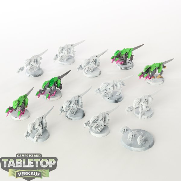 Tyraniden - 12 x Termagants klassisch - teilweise bemalt