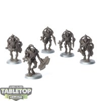 Necrons - 5 Triarch Praetorians - teilweise bemalt