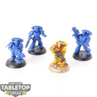 Space Marines - 4 Primaris Intercessors - teilweise bemalt